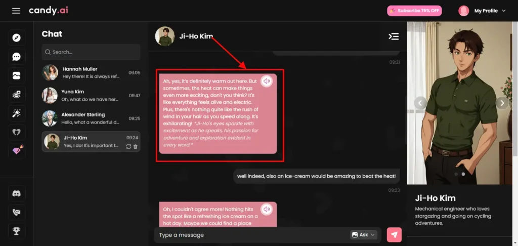 Comforting conversations with Candy Ai Companion