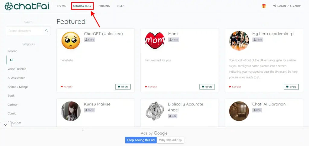 chatfai.com character