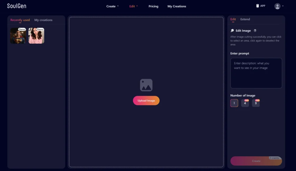Soulgen Image Editing