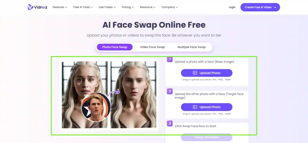 Vidnoz User Interface
