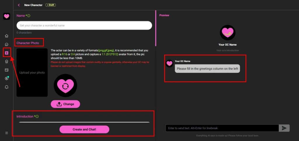CrushOn AI customization