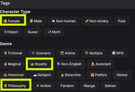The Power of Tags While Making Character