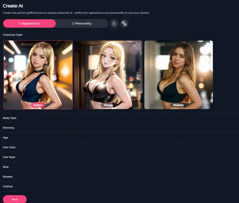 Tingo AI- Choose AI Girlfriend Appearance