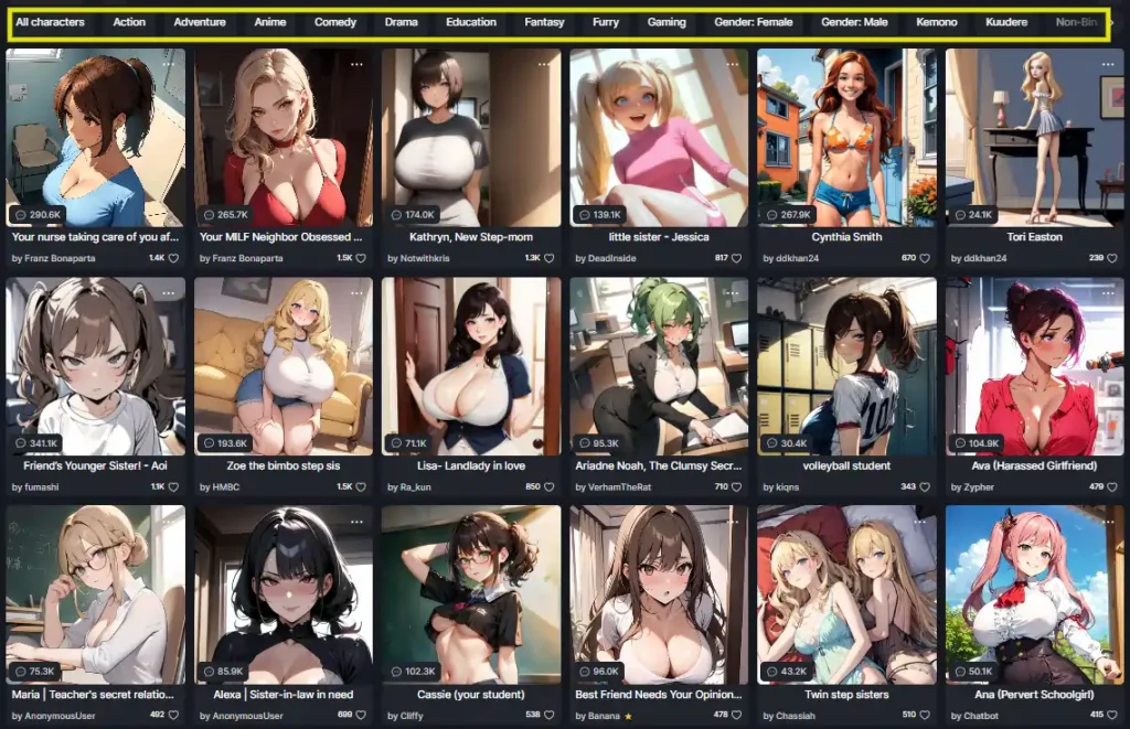 Yodayo AI Girlfriends