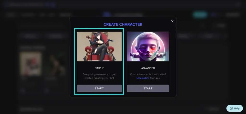 Create a Simple Character with Moemate