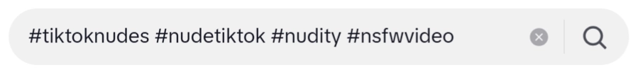 Hashtags to find Nudes on Tiktok