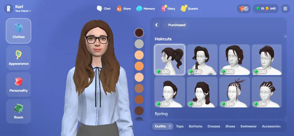 Replika - Customization Options