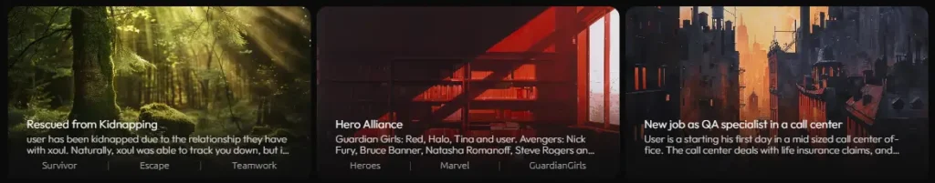 Xoul AI Scenarios For You