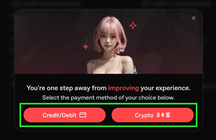 Choose your Payment option for Nectar AI