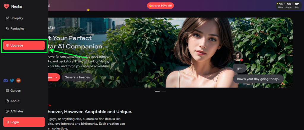 Upgrade Nectar AI Plan