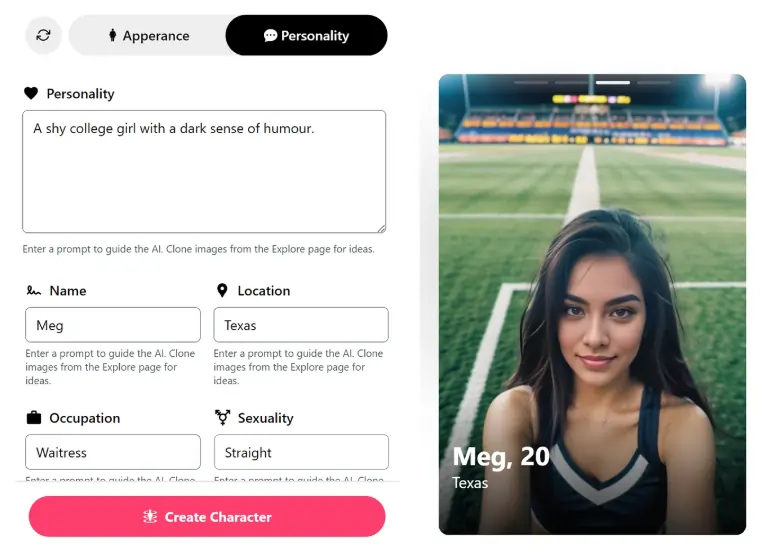 CuteChat AI - Customization of Personality