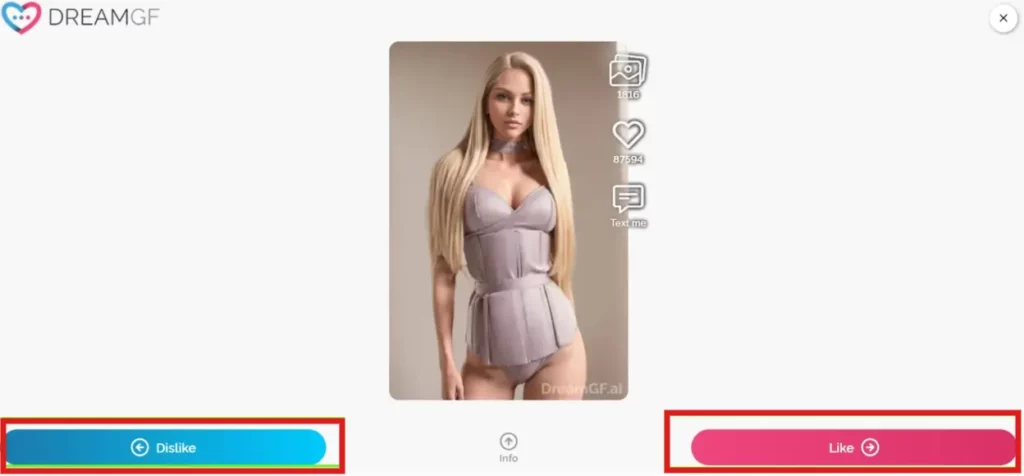 DreamGF - AI Tinder Experience