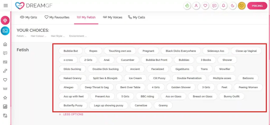 DreamGF - Fetish Exploration