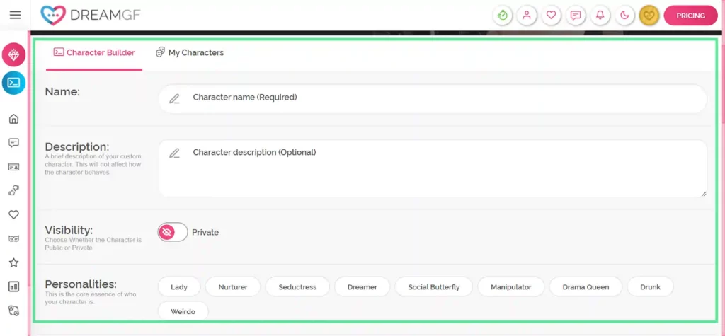 DreamGF - Personalize Your Dream Girl