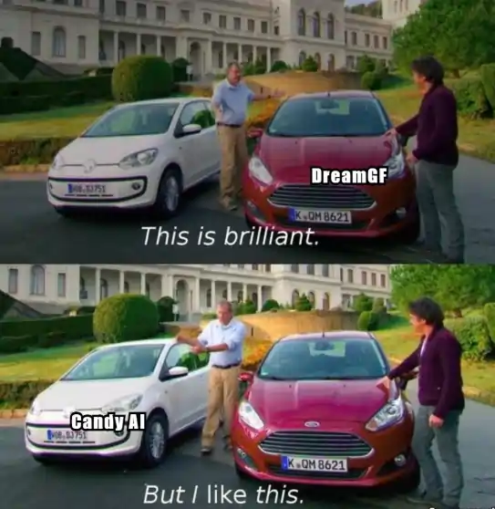 DreamGF Vs Candy AI Meme