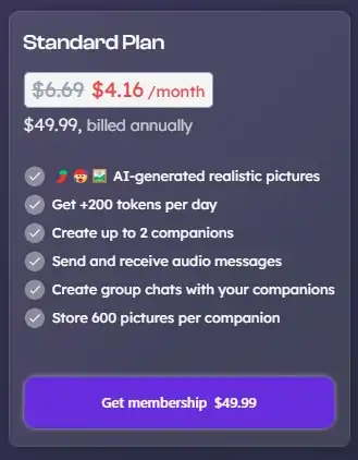 Nastia AI - Standard Pricing Plan