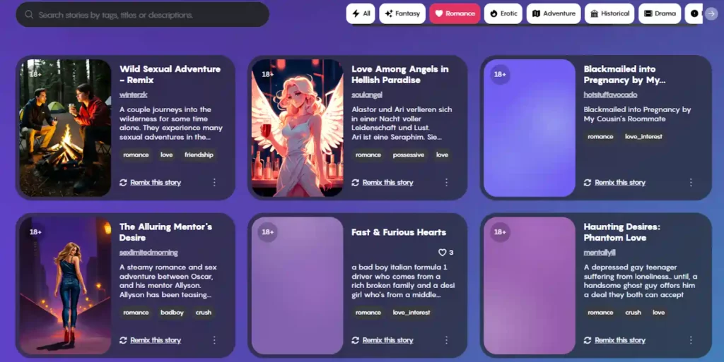 DreamPress AI - Romance Category