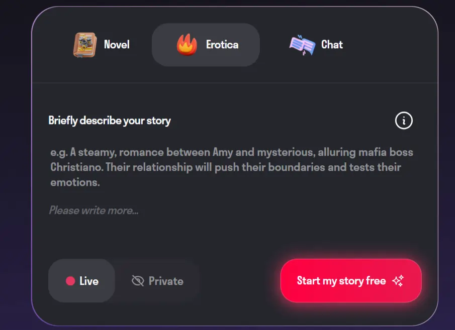 Dreampress AI - Erotic Story Generator