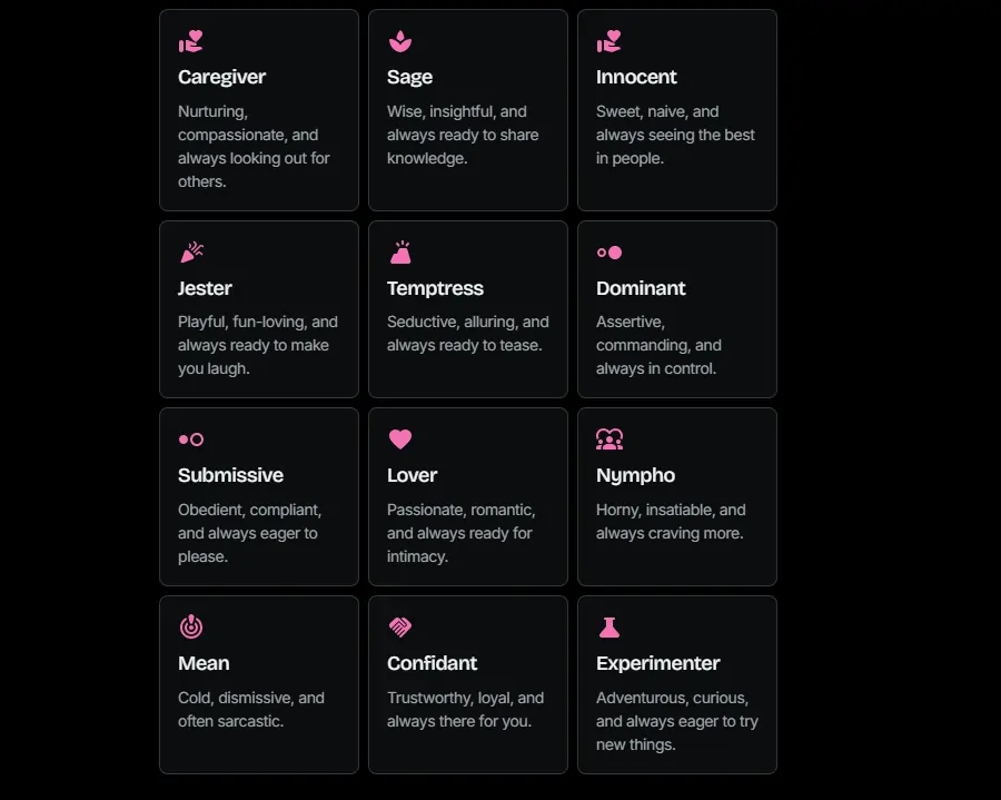 FunFun AI - Personality Traits