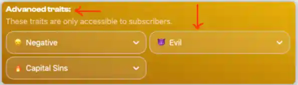 Nastia AI - Advanced Traits