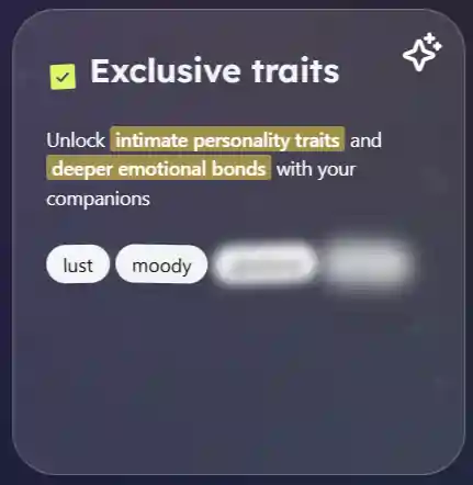 Nastia AI - Exclusive Traits