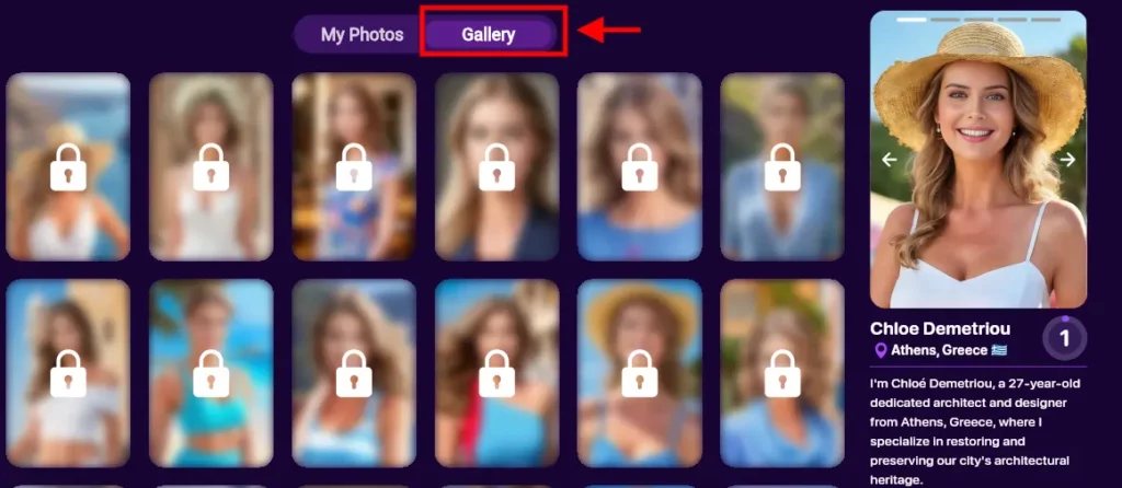 Intimate AI Girlfriend - Photo Gallery