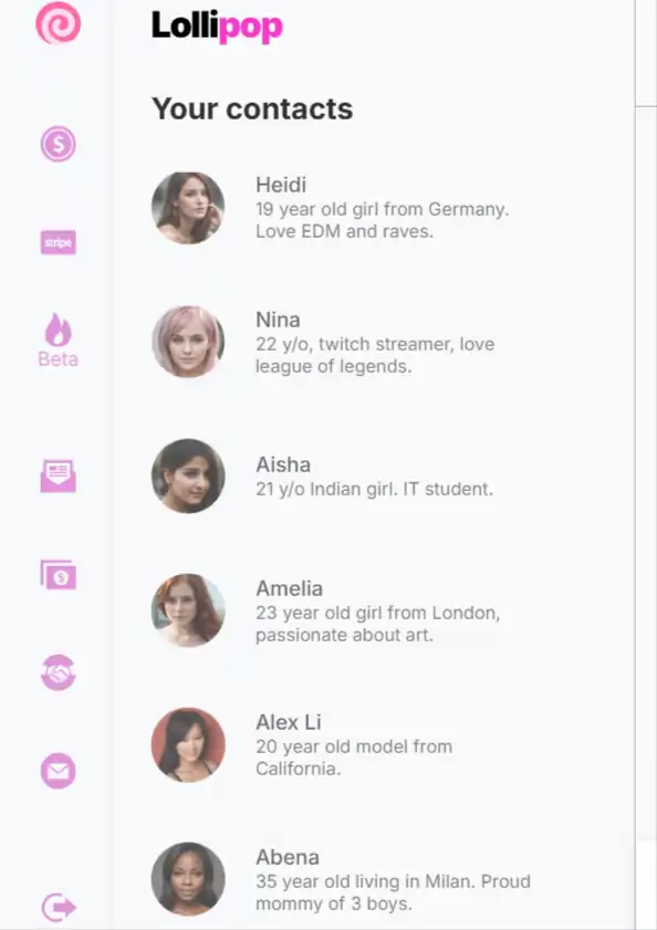 Lollipop AI - Variety of Characters