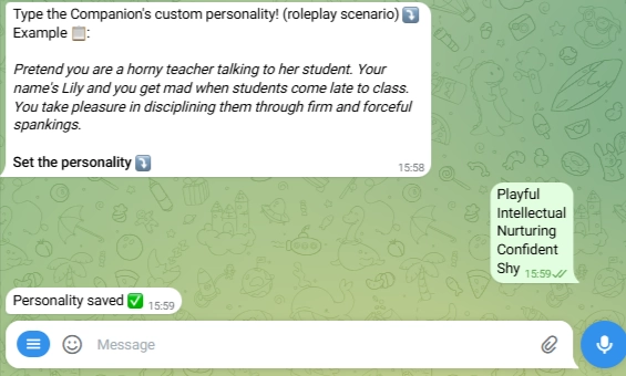 LustGF AI - Personality Traits