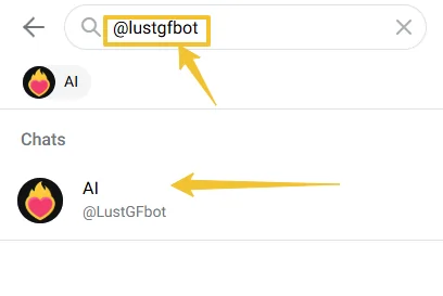 LustGF AI - Telegram Search