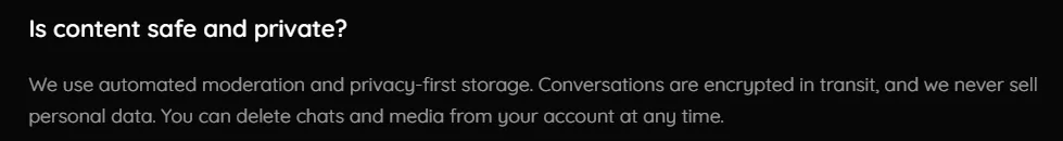 Mylovely AI - Privacy