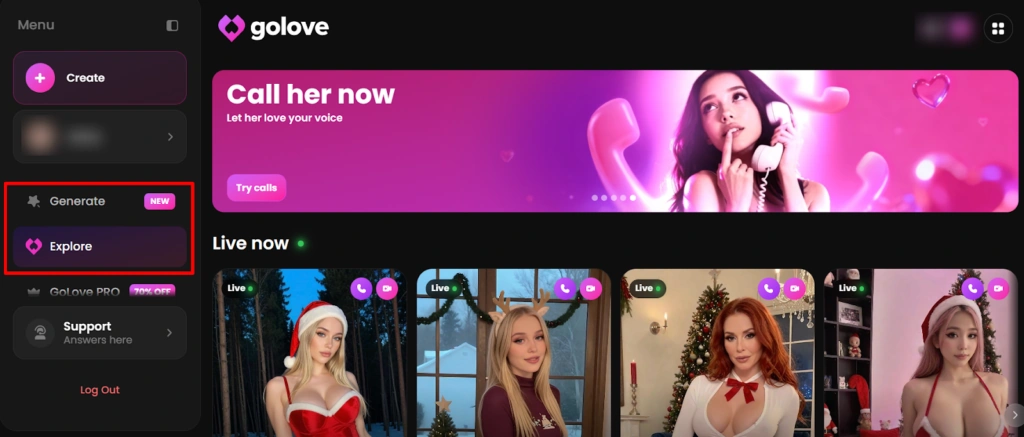 GoLove AI - Explore AI Characters