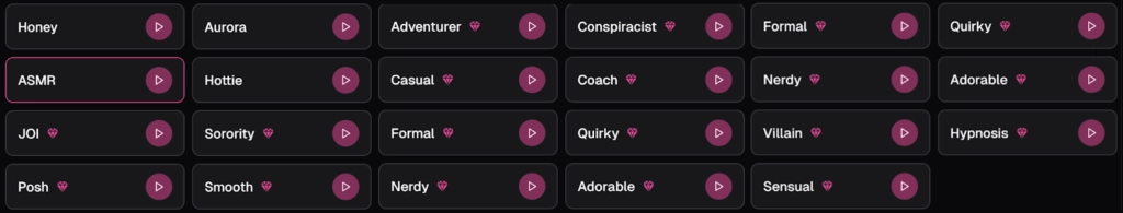 Ourdream AI- AI Girlfriend Voice Options